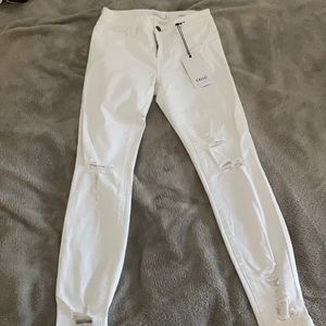 Cello White Ripped Jeans